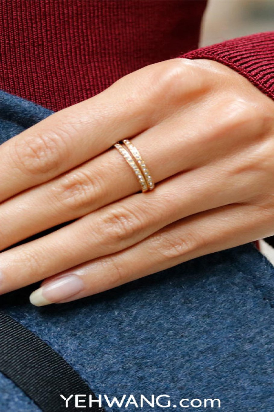 Ring Shiny Sparkles #17 Rosé Acier inoxydable Image2
